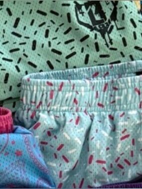 Colorful Kids Patterned Shorts Set